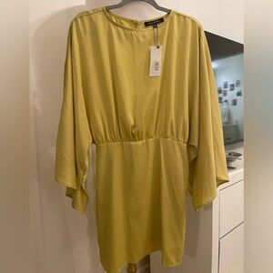 NWT Strut and Bolt Cape Sleeve Drape Dress